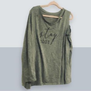 Stay Cozy long sleeve tee